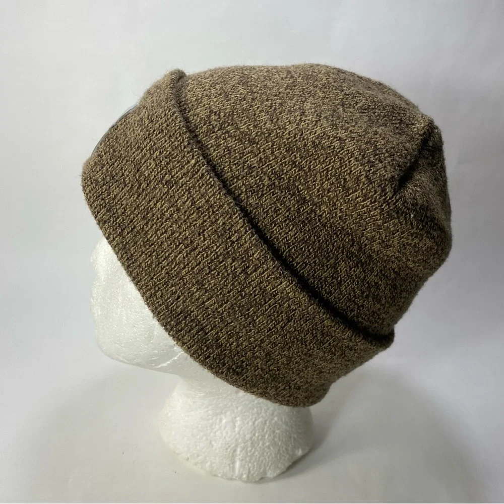 Carhartt Brown Tan Knit Foldover Cuff Style Beanie Hat - Unisex